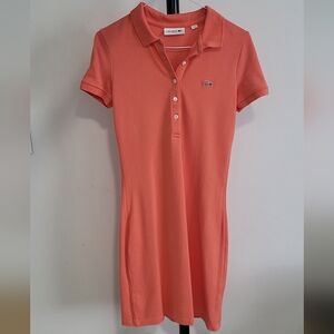Lacoste Coral Slim Fit Stretch Mini Piqué Polo Dress